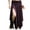 Purple., variant on Women's Plus Size Maxi Skirts,Women's Split Hem Skirt,High Waist Irregular Hem Slit Solid Color Large Flowy Skirts