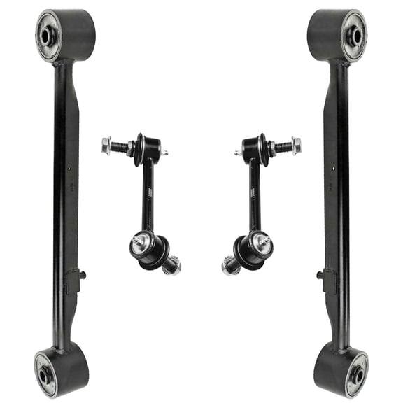 Detroit Axle - Rear Control Arms Kit for 2002-2009 Chevrolet Trailblazer GMC Envoy Buick Rainier Saab 9-7x Oldsmobile Bravada 2003 2004 2005 2006 2007 2008 2 Upper Control Arms 2 Sway Bars Replacemen