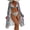 #013: 1 Pack, Blue, variant on Cadmus Womens 3 Piece Bikini Set Geometric Print Bathing Suit Drawstring Swimsuit with Cover Ups Kimono,012, Large