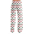 thumbnail image 6 of Resicozy Christmas Pajama Bottoms for Women Soft Wide Leg Lounge Pants Comfy Drawstring Fashion Fall Long Pajamas Pants Pink M, 6 of 7