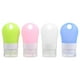 thumbnail image 1 of GOOHOCHY 4 botellas de viaje de silicona reutilizables con tapa abatible, 1 of 8