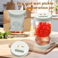thumbnail image 6 of Milue Pickles Hourglass Jar Dry Wet Separation Jar Practical Food Organization Tool, 6 of 9