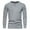 Gray, variant on Qingpeng Men's Cotton Linen Tee Shirt Casual Long Sleeves Lightweight Lapel Button T-Shirts