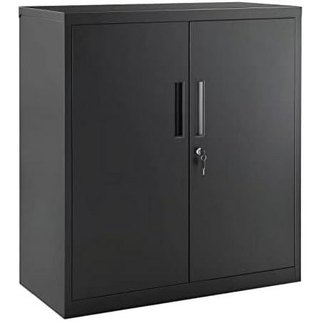 

Garage Cabinet Metal Cabinet with Doors and Shelves Office Cabinet for Home Office Garage and Utility Room Grey UOMC013G01