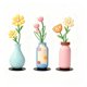 thumbnail image 1 of 3 piezas de flores de metal para decoración de pared, adornos colgantes decorativos de hierro, decoración floral para el hogar, la oficina o el Estilo B, 1 of 8
