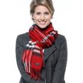 thumbnail image 2 of FRAAS Plaid Cashmink® Blanket Scarf - classic red, 2 of 6