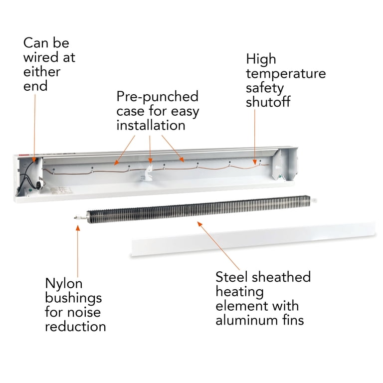 Electric Baseboard Heaters 750 Watts 36 In Length - Walmart.com