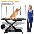 thumbnail image 2 of 48” Electric Lift Pet Dog Grooming Table, Heavy Duty Hydraulic Dog Grooming Table, Height Adjustable with Overhead Arm, Clamps, Three Grooming Noose, 2 of 7