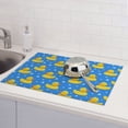 thumbnail image 6 of Sikiie Cute Yellow Rubber Ducks Dish Drying Mat, Kitchen Counter Mat, Self Drying Mat for Kitchen Counter Dish Drying Pad ,for Dishes, Utensils, Pots and Pans(24" x 18"), 6 of 7