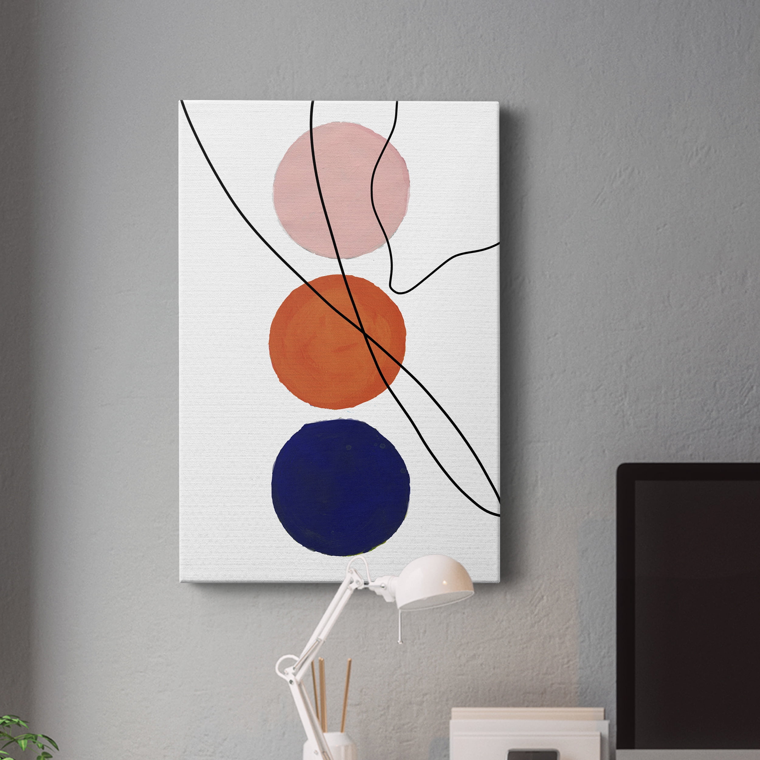 Millenium Geo Abstract Premium Gallery Wrapped Canvas - Ready to Hang - 24 x 36