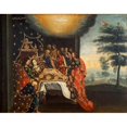 thumbnail image 3 of Cusco School 24x20 Black Modern Framed Museum Art Print Titled - Dormancy of the Virgin (ca. 1730 - Ca. 1770), 3 of 5