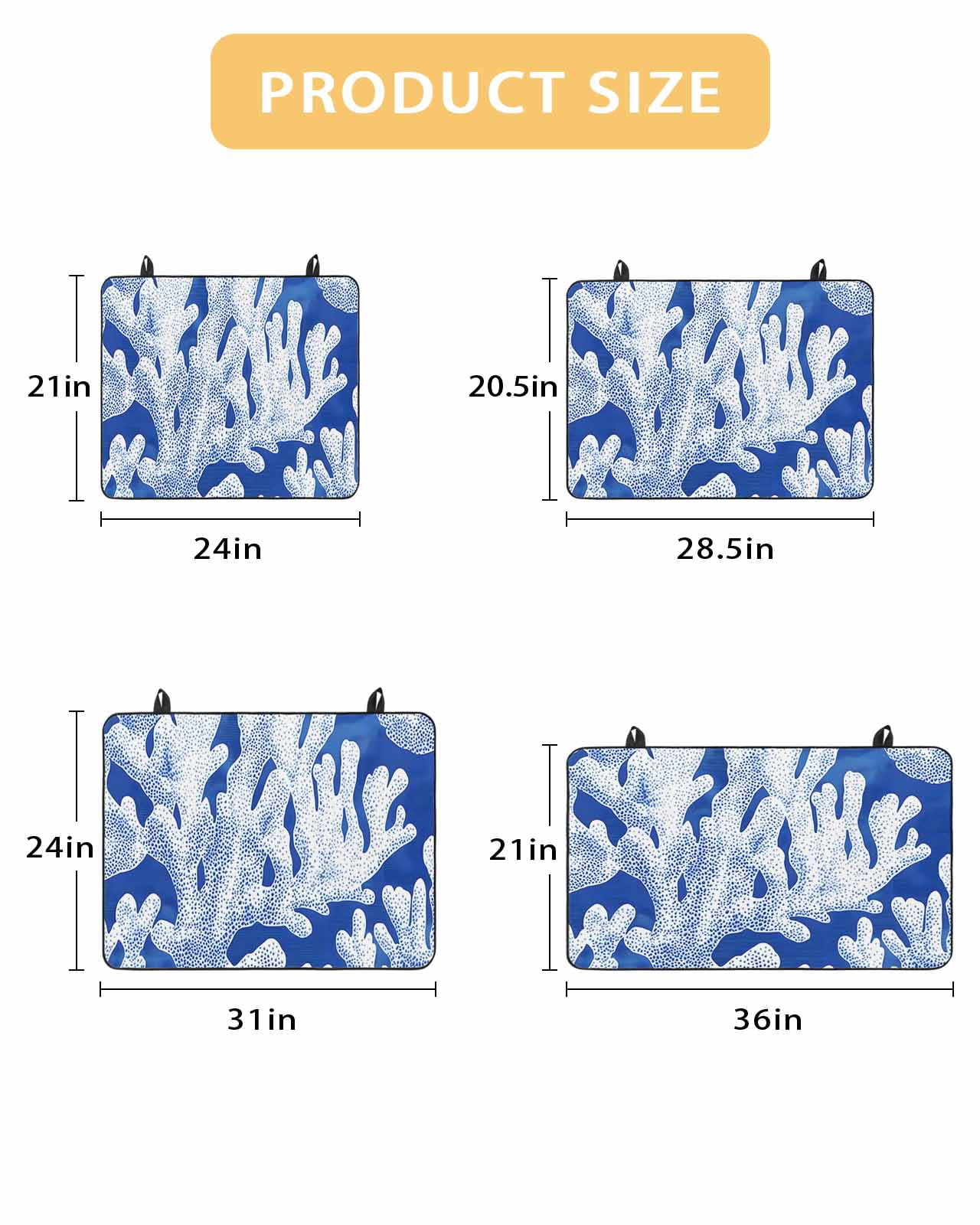 nqOlkjepod Large Induction Cooktop Protector Mat 36"x21", Summer Blue Coral Stove Top Covers for Electric Stove, Coastal Abstract Ocean Sea Plant Stove Burner Cover Mats, Glass Top Stove Cover