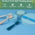 thumbnail image 4 of Gealach 7 Soft-Tip Silicone Feeding Spoons, First Stage Infant Training Spoon, Dishwasher Safe, Set of 7, 4 of 7