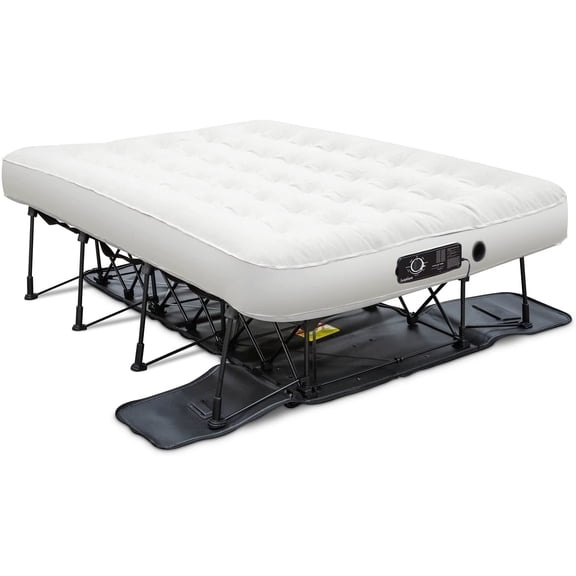 Ivation EZ-Bed Full - Air Mattress w/Frame & Case, Deflate Defender, Dual Auto Pump, Durable Design