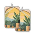 thumbnail image 7 of Yayeee Pot Holders Kitchen Heat Resistant with Pocket 7"x9.8" Cotton Oven Cooking Hot Pads, Boho Plants, 7 of 7