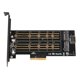 thumbnail image 2 of Adaptador Dual M.2 PCIe PCIE 30 X4 a M.2 M + Likrtyny B Key controlador tarjeta de expansión, 2 of 9
