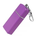 thumbnail image 4 of Cenicero portátil tipo extraíble con marco de metal para viajes al aire libre, mini cenicero para acampar con llavero, morado kenally HA6093-03B, 4 of 6