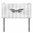 thumbnail image 3 of Butterfly Headboard, Animal Butterfly on Geometric Fragments Modern Inspired Illustration, Upholstered Decorative Metal Bed Headboard with Memory Foam, Twin Size, White and Grey, by Ambesonne, 3 of 4
