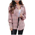 thumbnail image 2 of Vedolay Winter Coats for Women Oversized Fall Dressy Winter Dress Coat Casual Light Jackets 2023 Pink,M, 2 of 3