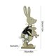 thumbnail image 2 of Pieza Decorativa de Madera de las Figuras de los Conejos de Pascua Conejo Lindo Cabalgando con un Ornamento de Madera de la Figurada de los Animales de la Cesta 12 * 5 * 30cm, 2 of 7