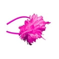 thumbnail image 1 of Sonducket Mujeres boda ceremonia pluma flor diadema ornamento niñas banquete diadema señoras Cosplay cabeza accesorio Decoración Accesorio para el cabello Rosa roja Sonducket AP012180-07B, 1 of 6