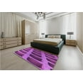 thumbnail image 4 of Ahgly Company Indoor Rectangle Patterned Dark Magenta Purple Area Rugs, 2' x 3', 4 of 6