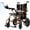 Leopard Print, variant on QEASET Foldable Electric Wheelchair for Seniors, More flexible than Mobility Scooter, Mobile phone charging, Black