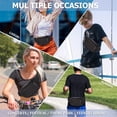 thumbnail image 5 of Fanny Pack for Men Women,Waist Bag Pack,Belt Bag for Travel Walking Running Hiking Cycling - grey, 5 of 5
