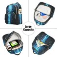 thumbnail image 5 of FORMRS Mini Backpack Purse for Women Quilted Travel Daypack Casual Shoulder Bag, Blue Tree, 5 of 7