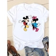 thumbnail image 1 of Disney Print Lovely Trend 90s Clothing Mickey Mouse Tee Shirt Casual Fashion Women Cartoon Graphic Short Sleeve T-shirtsL Gao Jinjia LED, 1 of 2