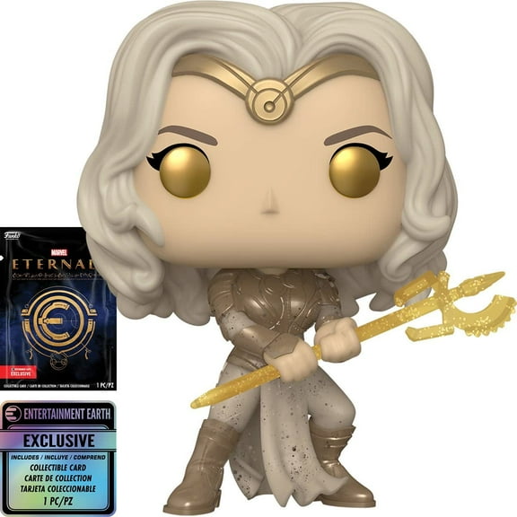 Funko POP! : Marvel Eternals #729 - Thena With Collectible Card   Protector