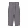 thumbnail image 6 of Zedker 2026 Women's Elastic Waist 3/4 Capri Harem Pants with Pockets Casual Loose Solid Yoga Trousers Gray S, 6 of 6