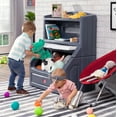 thumbnail image 4 of Step2 Lift & Hide Gray 38" Tall Plastic Toddler Bookcase and Kid Toy Box and Toy Storage, 4 of 13