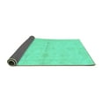 thumbnail image 2 of Ahgly Company Indoor Rectangle Abstract Turquoise Blue Modern Area Rugs, 5' x 7', 2 of 4