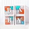thumbnail image 4 of Cajas de decoración para baby shower, QPEY, transparentes, 4 unidades, 4 of 5