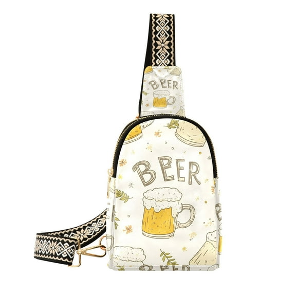 Beer Mugs Crossbody Bags Fanny Pack Sling Bag for Travel Chest Bag Shoulder Bag for Women Trendy