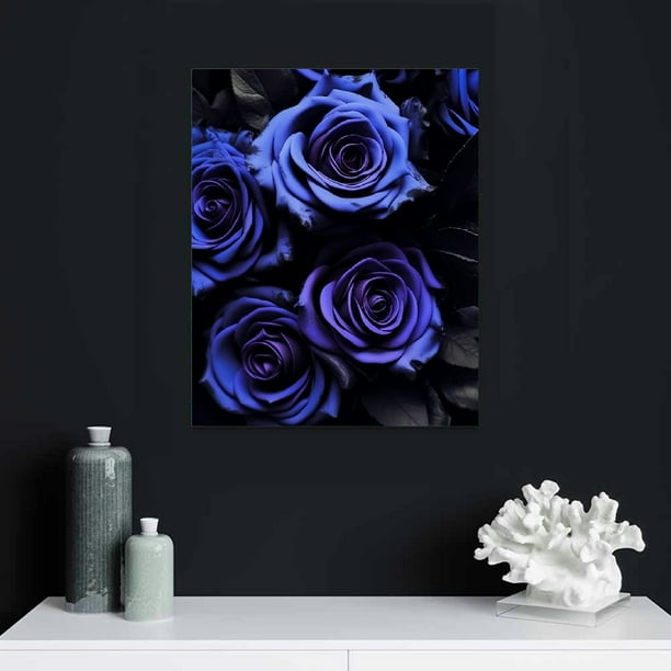 Shiartex Canvas Wall Art Wall Decor Abstract Purple And Black
