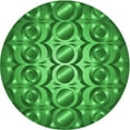 thumbnail image 1 of Ahgly Company Machine Washable Indoor Round Transitional Green Area Rugs, 6' Round, 1 of 1