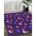 thumbnail image 2 of Ahgly Company Indoor Square Patterned Indigo Purple Area Rugs, 4' Square, 2 of 6