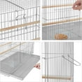 thumbnail image 4 of Alden Design 30" Bird Cage with Slide-Out Tray and Wood Perches, Light Gray, 4 of 7