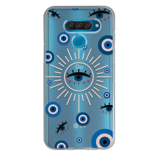 Funda InstaCase para LG Q60 Ojo Turco Sol Uso Rudo Protector Antigolpes