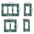 thumbnail image 2 of Yayeee Rocker Switch Wall Plate 1-Gang 4.6"x2.9" Home Decorative Outlet Cover, Green Forest Pattern, 2 of 6