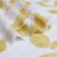 thumbnail image 4 of Kitchen Curtain Valance Leaves Printed, Floral Leaf Pattern Sheer Valance Curtains for Kitchen Cafe Curtains Linen Textured Look Bathroom Window Curtains, 52" W x 15" L, Yellow, 1xPanel, 4 of 7