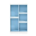 Furinno 5 Cube Reversible Open Shelf Small Wood Storage Shelves