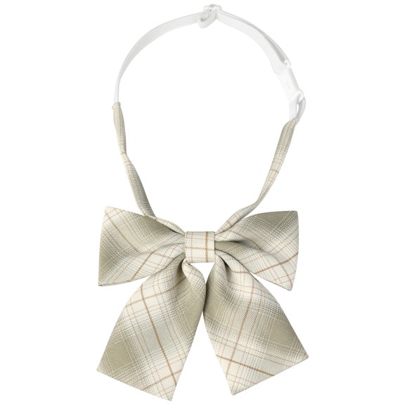 INSPIRE CHIC Women's Cute Plaid Elastic Strap Pre-tied Bow Ties