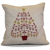 Simply Daisy 16" x 16" Beach Tree Geometric Print Pillow