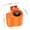 Orange, variant on Partheme Car Clip On Air Conditioner Fan with LED Display, Portable Cooling Fan for Vehicle Office Home, 1200mAh, Orange