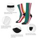 thumbnail image 4 of Fotbe Vertical Stripes Calcetas Largas con Estampado para Hombre y Mujer – Calcetas de Compresión Transpirables y Elásticas, Viajar y Uso Diario Talla 5-11, 4 of 6