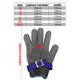 thumbnail image 2 of Guantes resistentes a cortes (XXL) Guantes de trabajo de seguridad de carnicero de alambre de acero inoxidable para cortar, rebanar, picar y pelar, con guante de nailon, 2 of 5