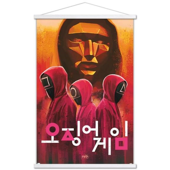 Netflix Squid Game - Evil Group Wall Poster with Magnetic Frame, 22.375" x 34"